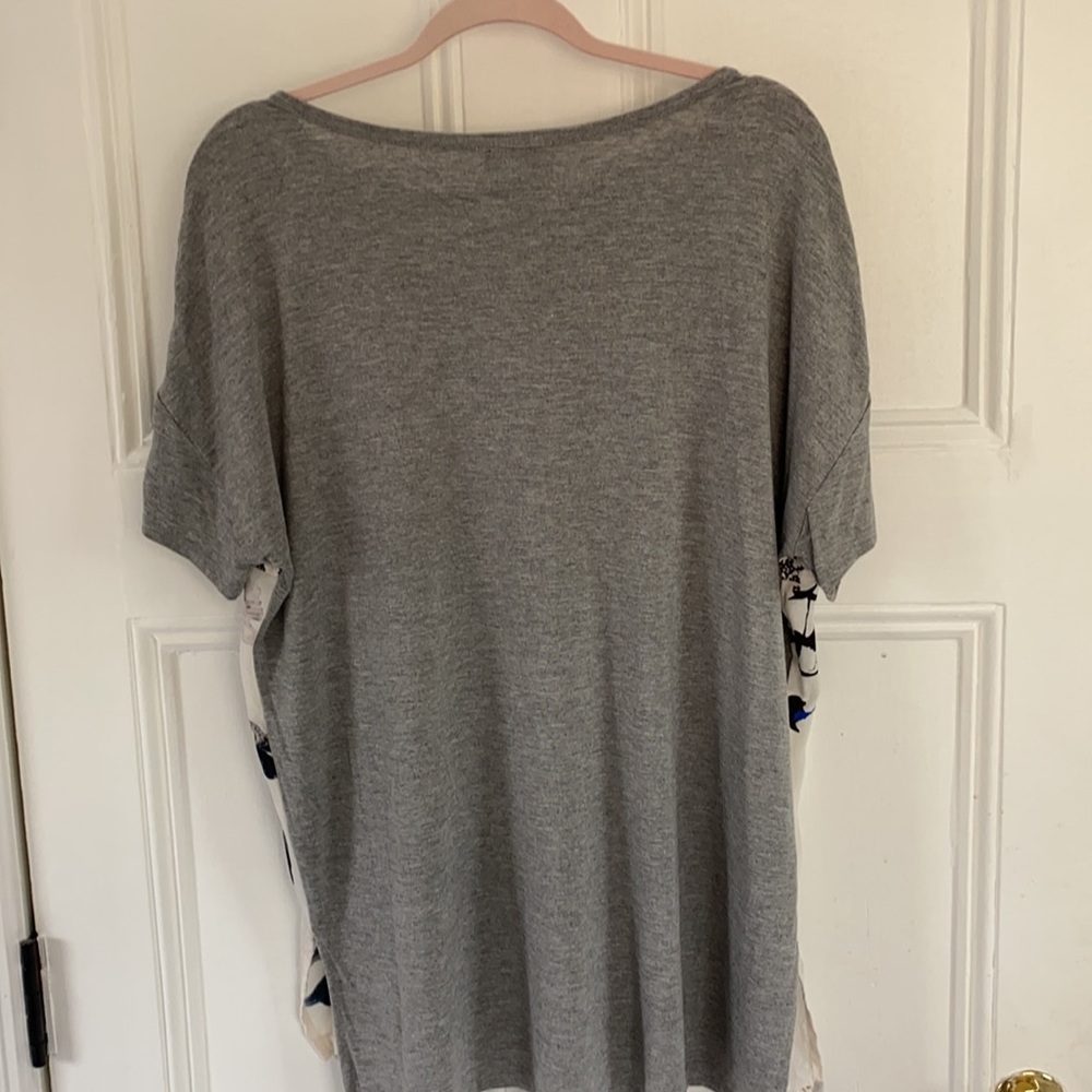 Go Fish silk oversized tee. Size M - Picture 4 of 6